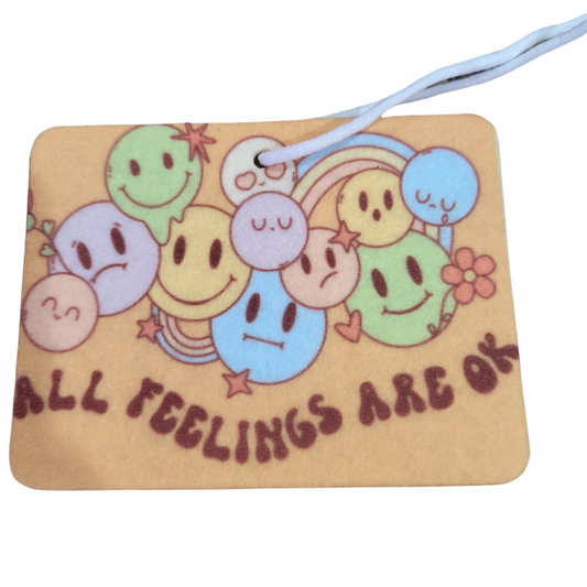 All feelings are ok car freshener (Sand)