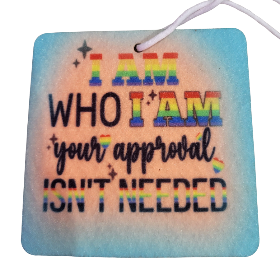 I am who I am Car Freshener (Coconut Creme)